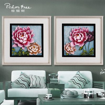 現(xiàn)代客廳裝飾 3D樹脂浮雕畫的花卉藝術(shù)與批發(fā)優(yōu)勢